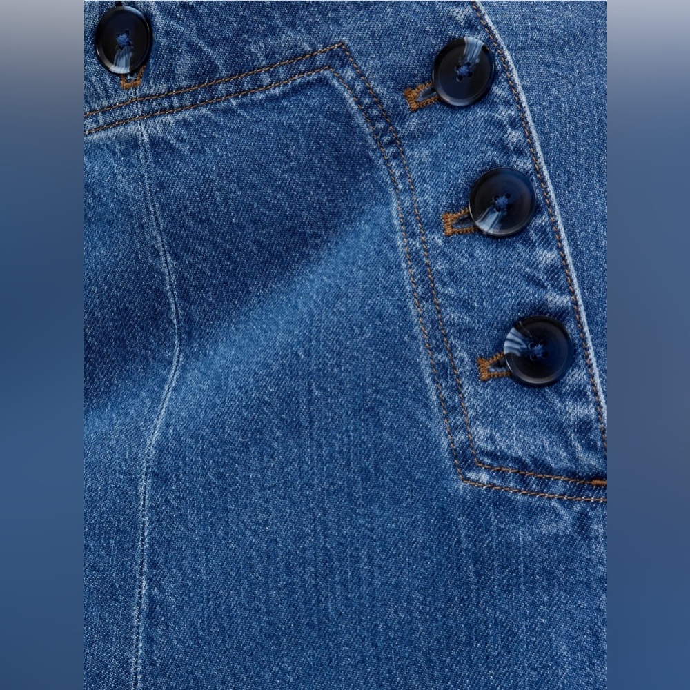 GapStudio High Rise Denim Sailor Pants - Picture 4 of 9